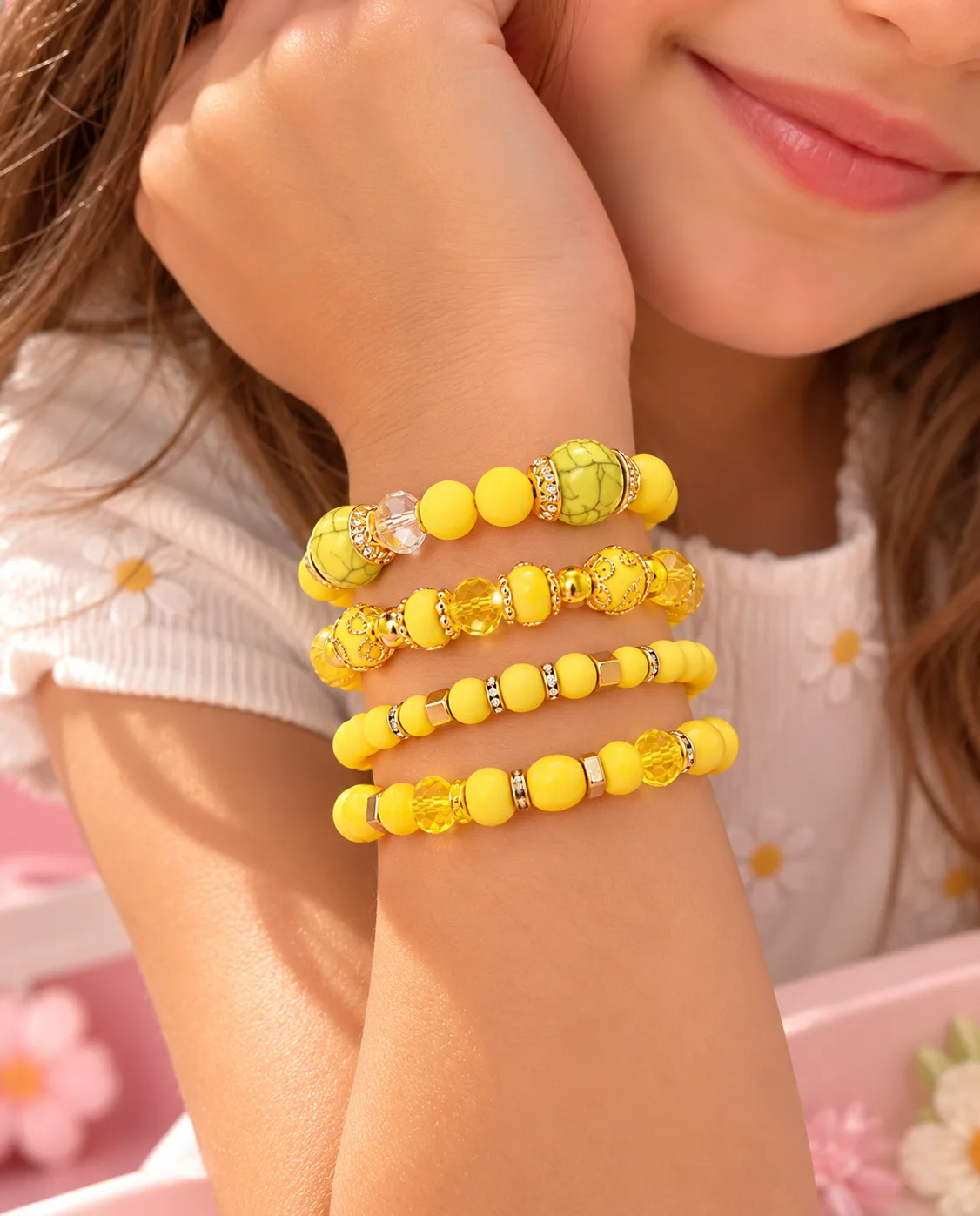 Yellow Bracelets Set