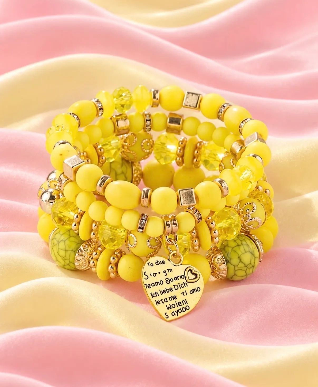 Yellow Bracelets Set