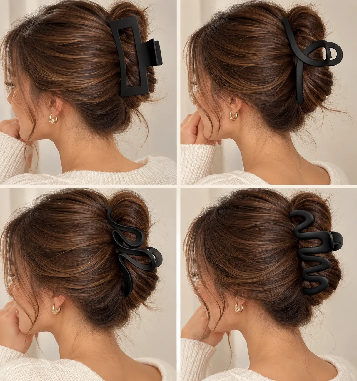 Black Hair Clips