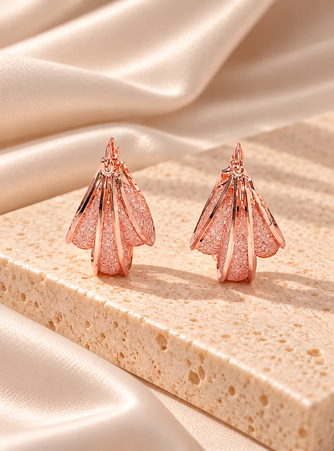 Glittery Rose Gold